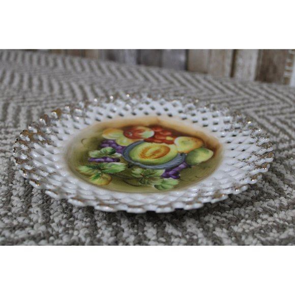 2 Decorative Porcelain Norcrest Japan Hand Painted Plates - Picture 4 of 9